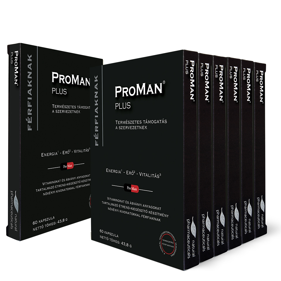 Natural Pharmaceuticals ProMan® Plus  egy ProMan® Plus kiegészítő csomagot.